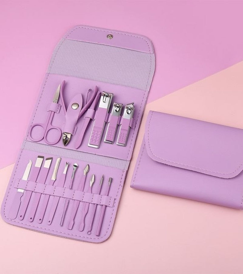 16 PCs Nail Clipper Manicure & Pedicure Kit