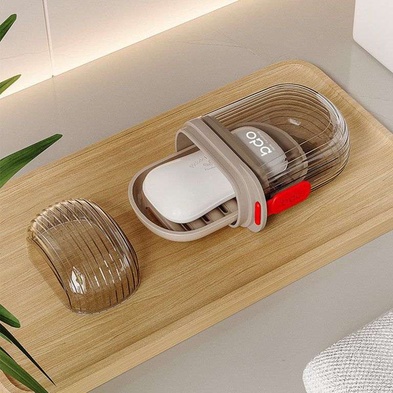 Portable Travel Soap Dish With Drain Water