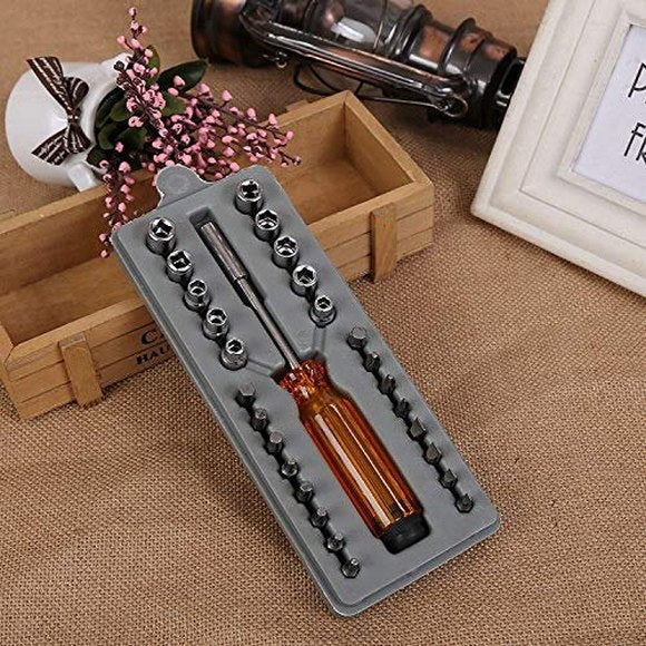 Heavy Duty Multipurpose Steel Alloy 28 Pieces Screwdriver Bit Set