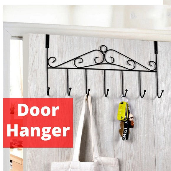 Over Door Hanger with 7 Hooks Metal