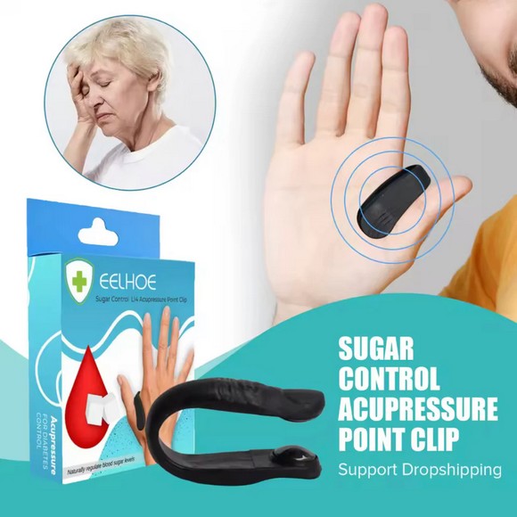 Sugar Control Acupressure Point Clip, Diabetic Treatment Tool
