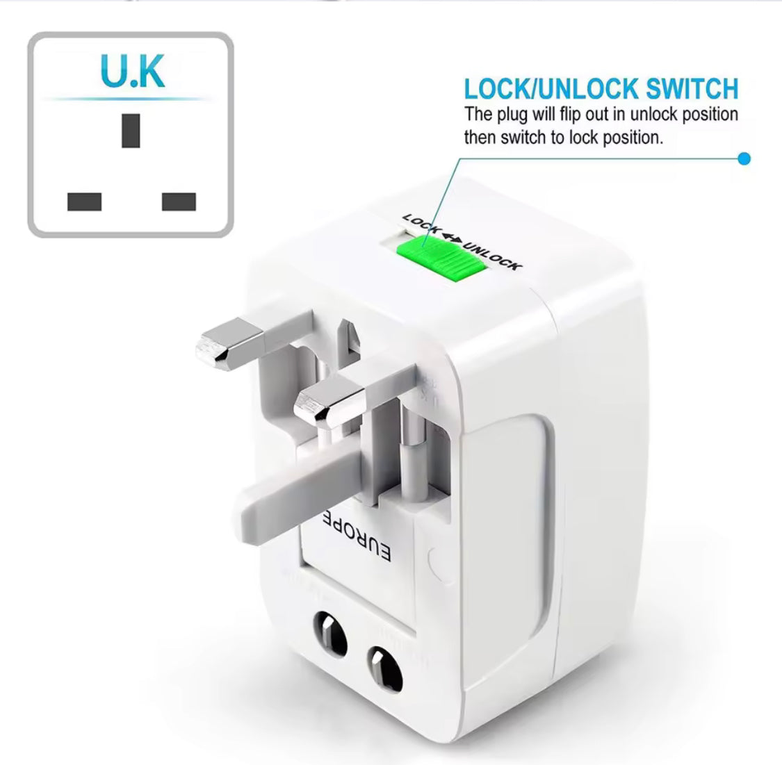 Multifunctional Electric Adapter, All In One Travel Adapter, World Travel Power Adapter