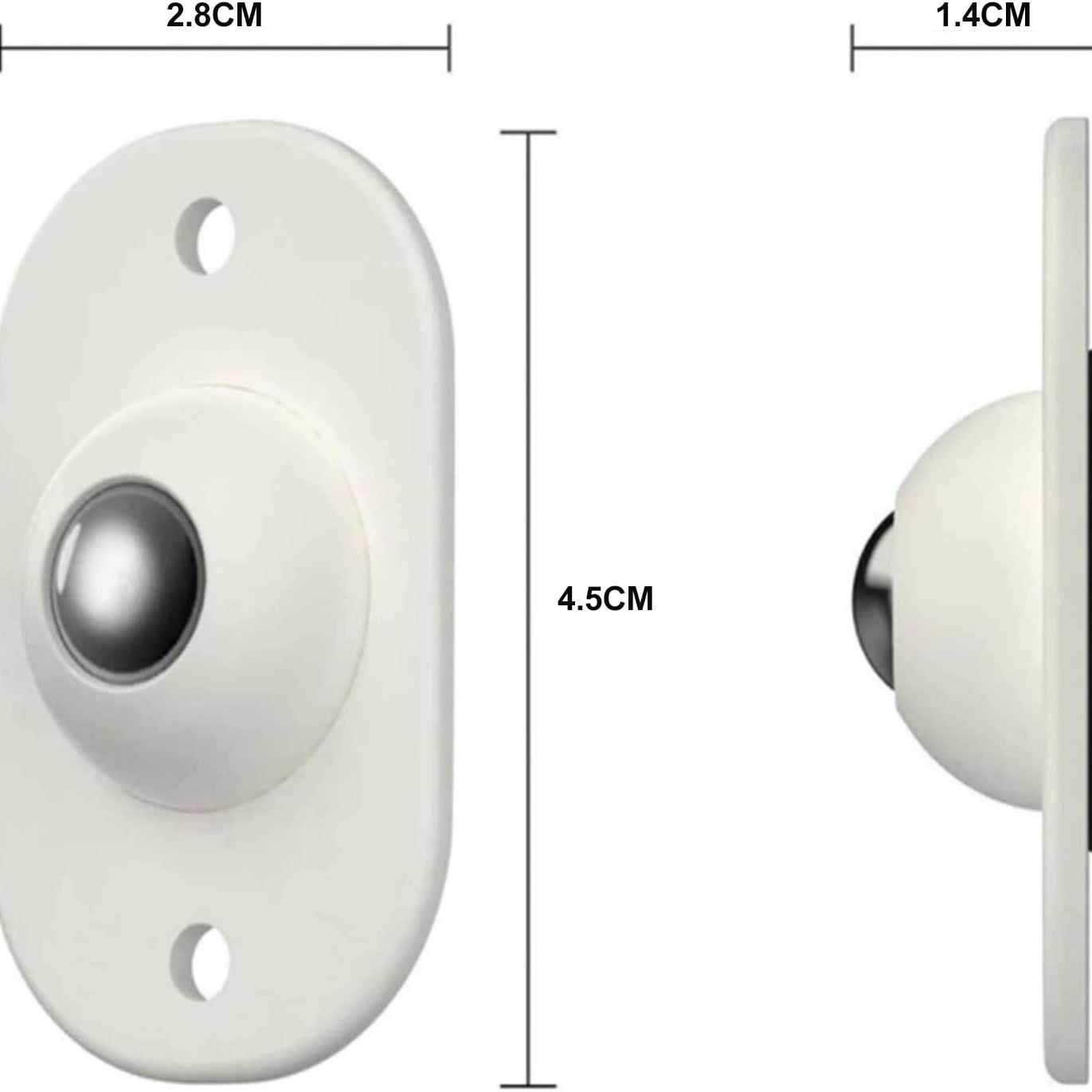 Self Adhesive Caster Wheels,Stainless Steel Mini Swivel Caster Wheels with 360 Degree Rotation Sticky Pulley for Furniture Storage Boxes