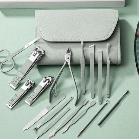 16 PCs Nail Clipper Manicure & Pedicure Kit