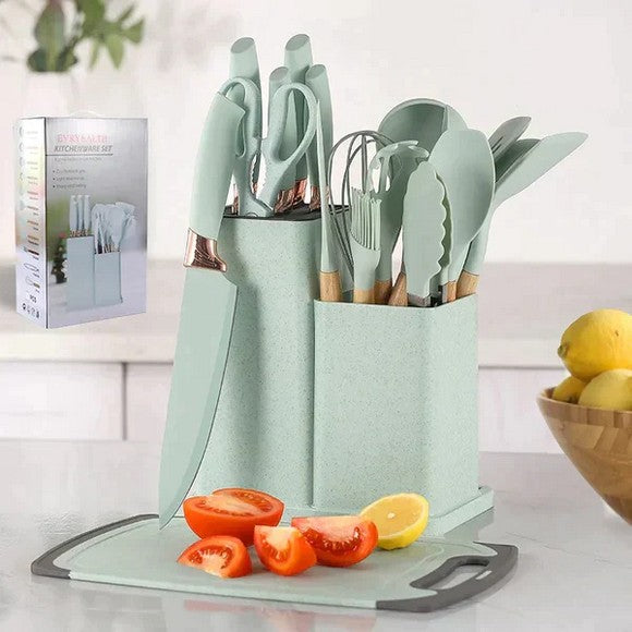 19Pcs Silicone Kitchen Utensil Set