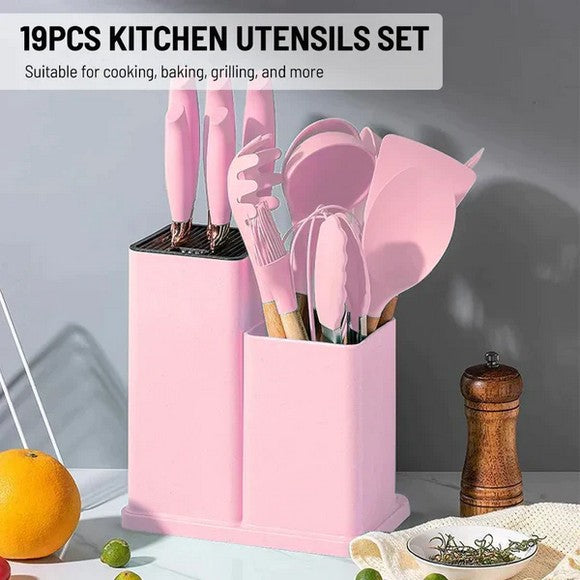 19Pcs Silicone Kitchen Utensil Set
