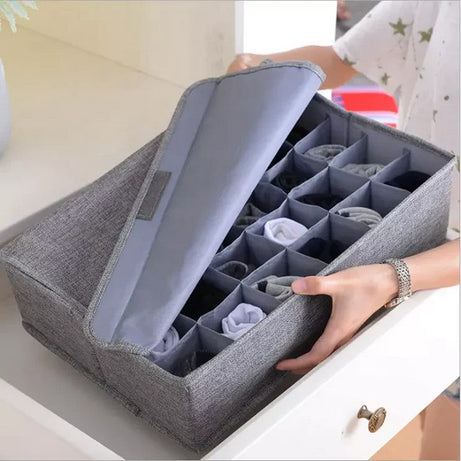 24 Grid Socks & Underwear Organizer
