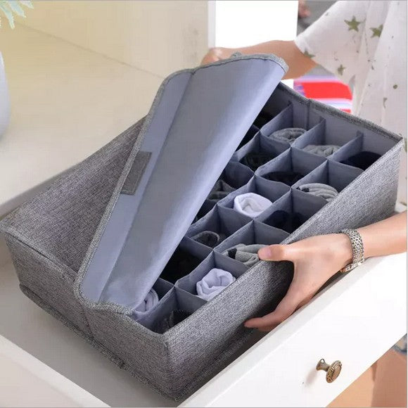 24 Grid Socks & Underwear Organizer