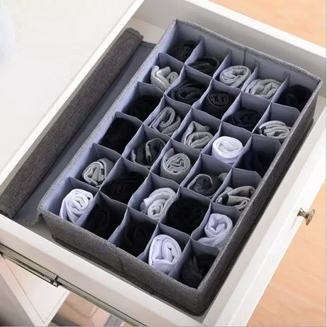 24 Grid Socks & Underwear Organizer