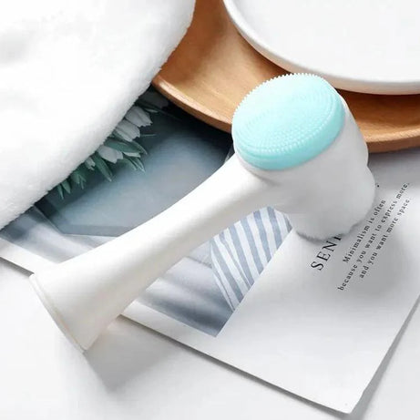 Double Sided Silicone Facial Cleanser Brush for Deep Cleansing and Exfoliation