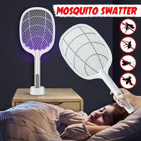 2 in 1 Electric Portable Mosquito Swatter Rechargeable