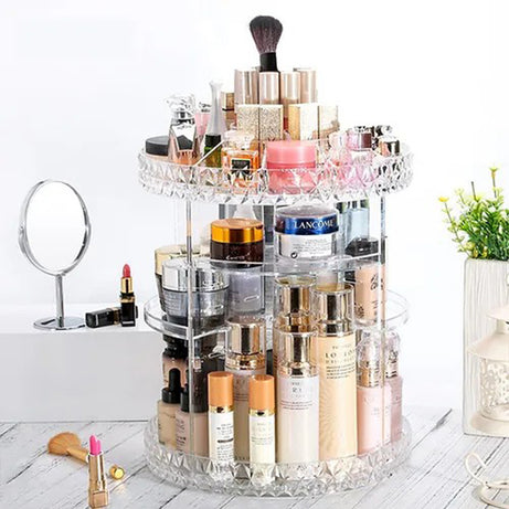 360 Acrylic Rotating Makeup Organizer