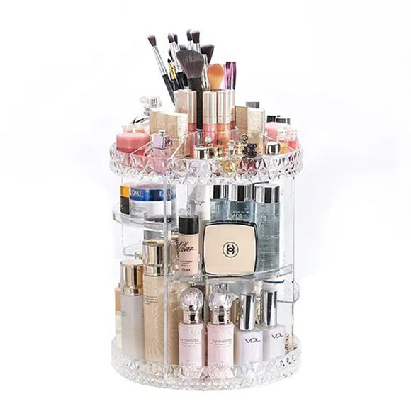 360 Acrylic Rotating Makeup Organizer