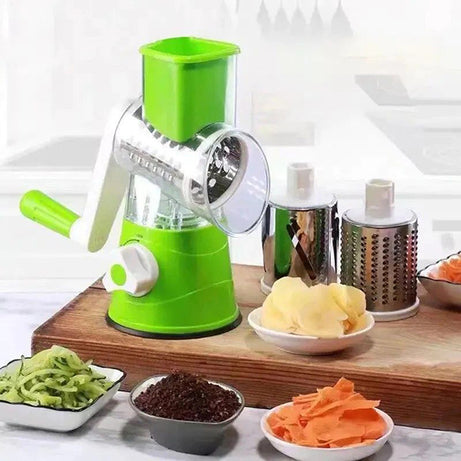 3 In 1 Manual Rotary Vegetable Drum Cutter