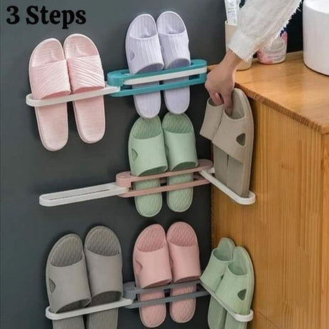 3 in 1 Wall Mounted Shoe Holder