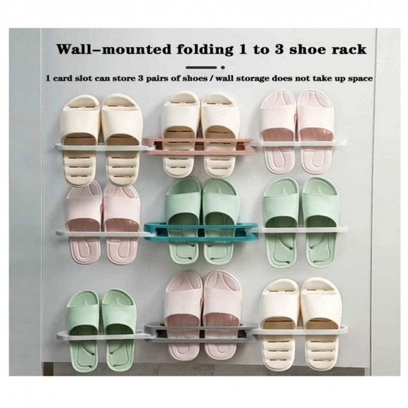 3 in 1 Wall Mounted Shoe Holder
