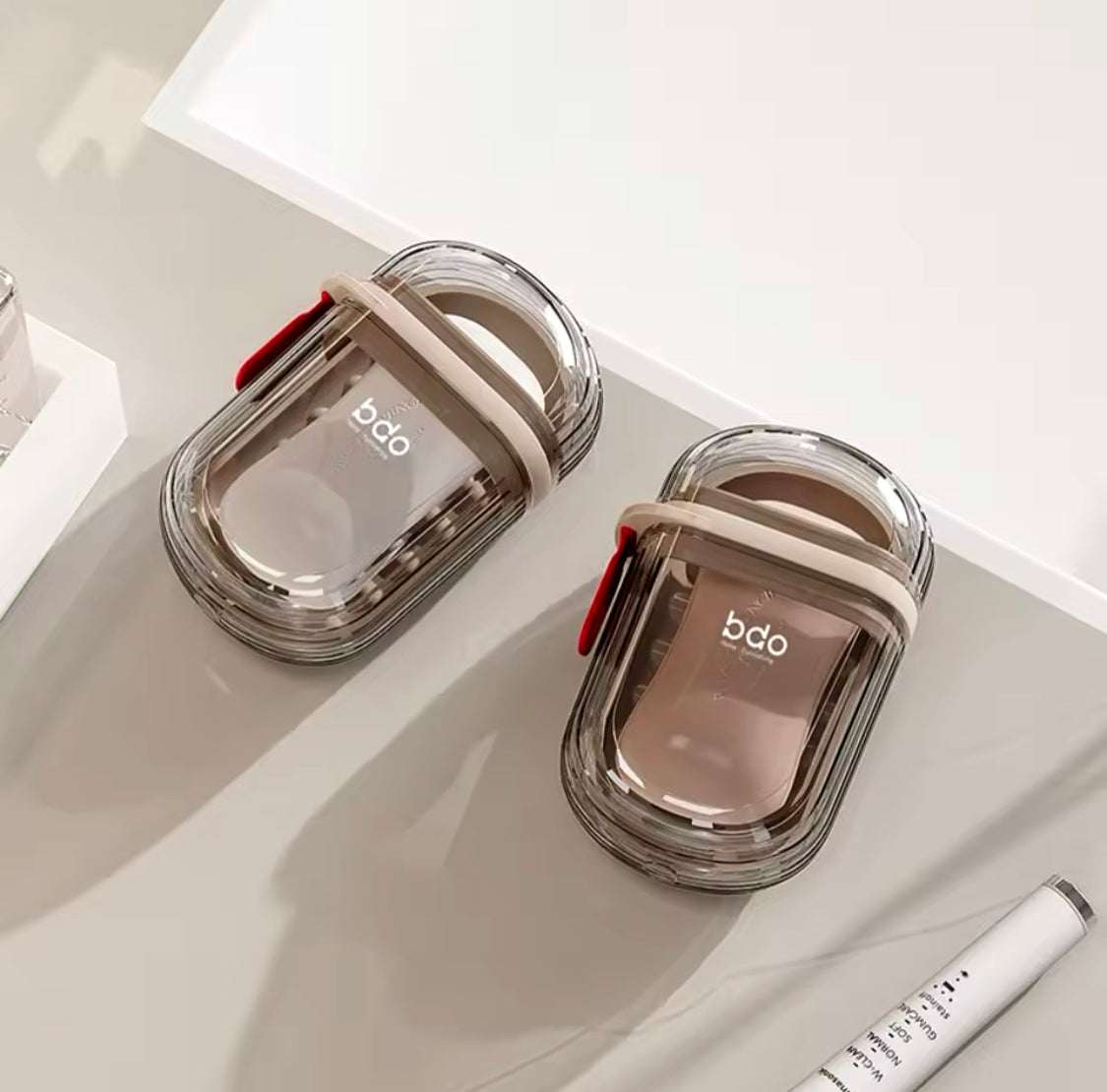 Portable Travel Soap Dish With Drain Water