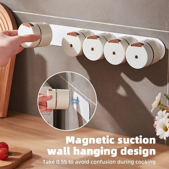 6pcs Wall Mounted Seasoning Box