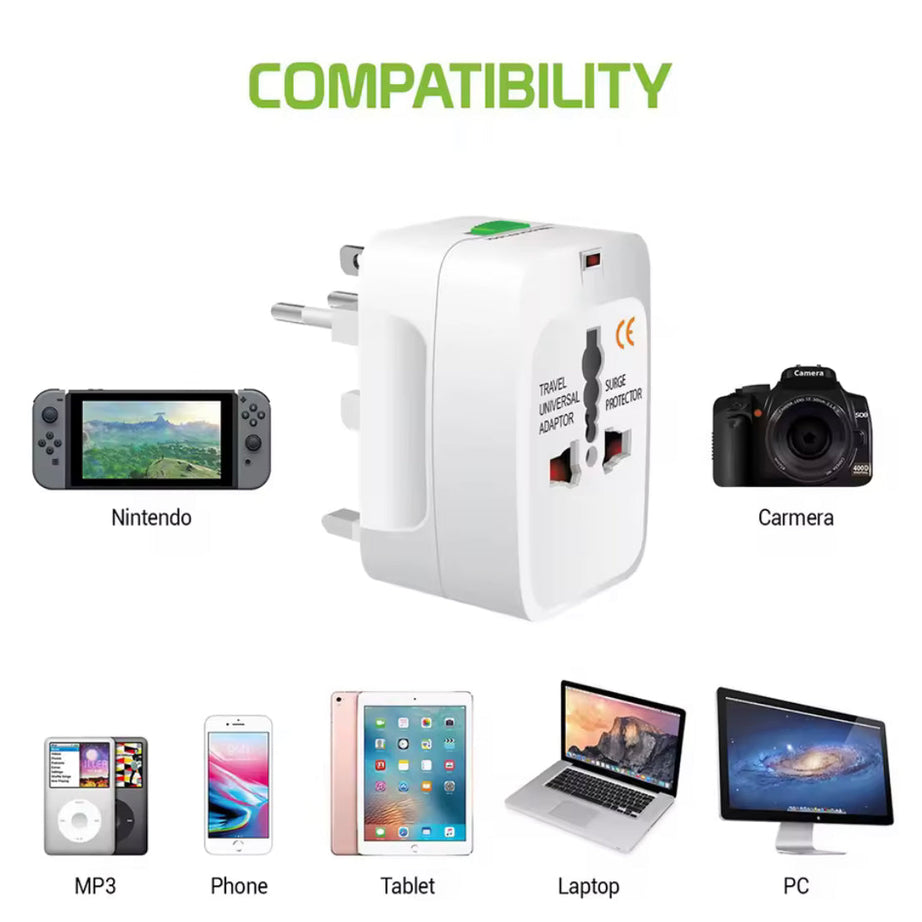 Multifunctional Electric Adapter, All In One Travel Adapter, World Travel Power Adapter