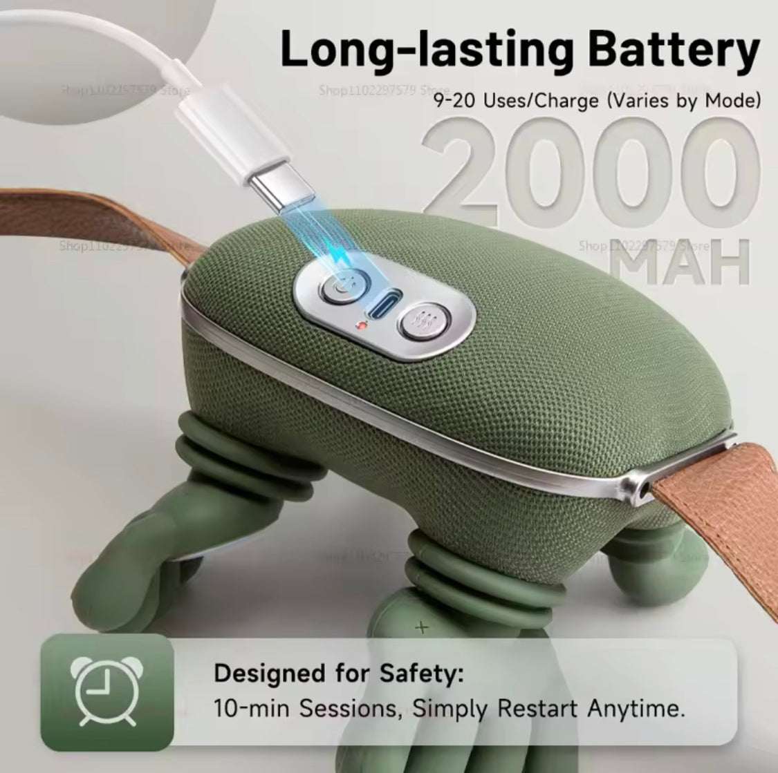 Heated Pillow Neck And Back Massager, Bionic Neck Shoulder Massager
