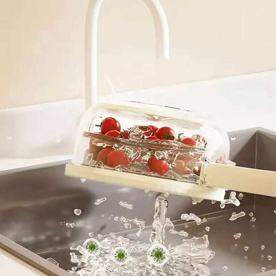 3 in 1 Drain Basket Storage Box