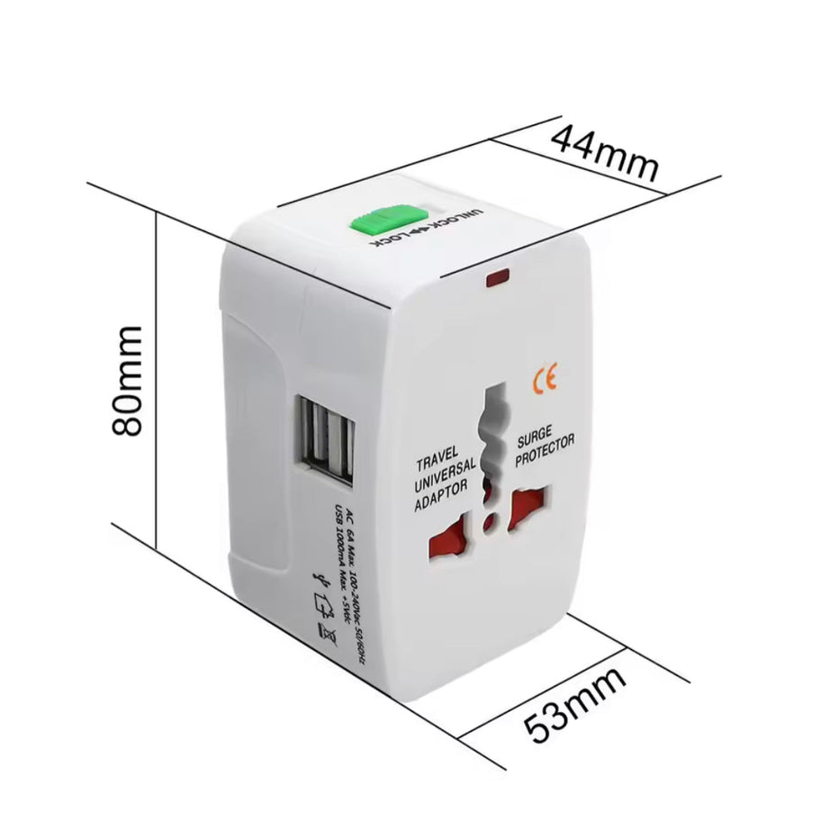Multifunctional Electric Adapter, All In One Travel Adapter, World Travel Power Adapter