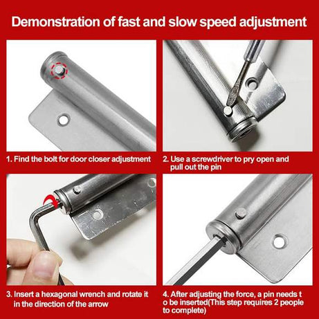 Adjustable Aluminum Alloy Automatic Door Closer
