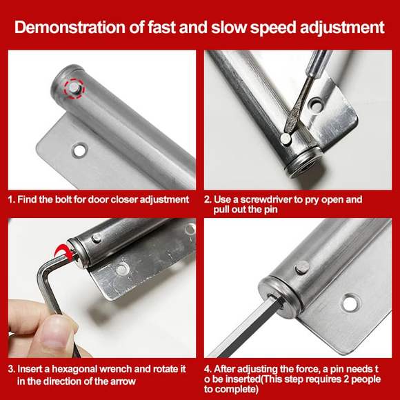 Adjustable Aluminum Alloy Automatic Door Closer