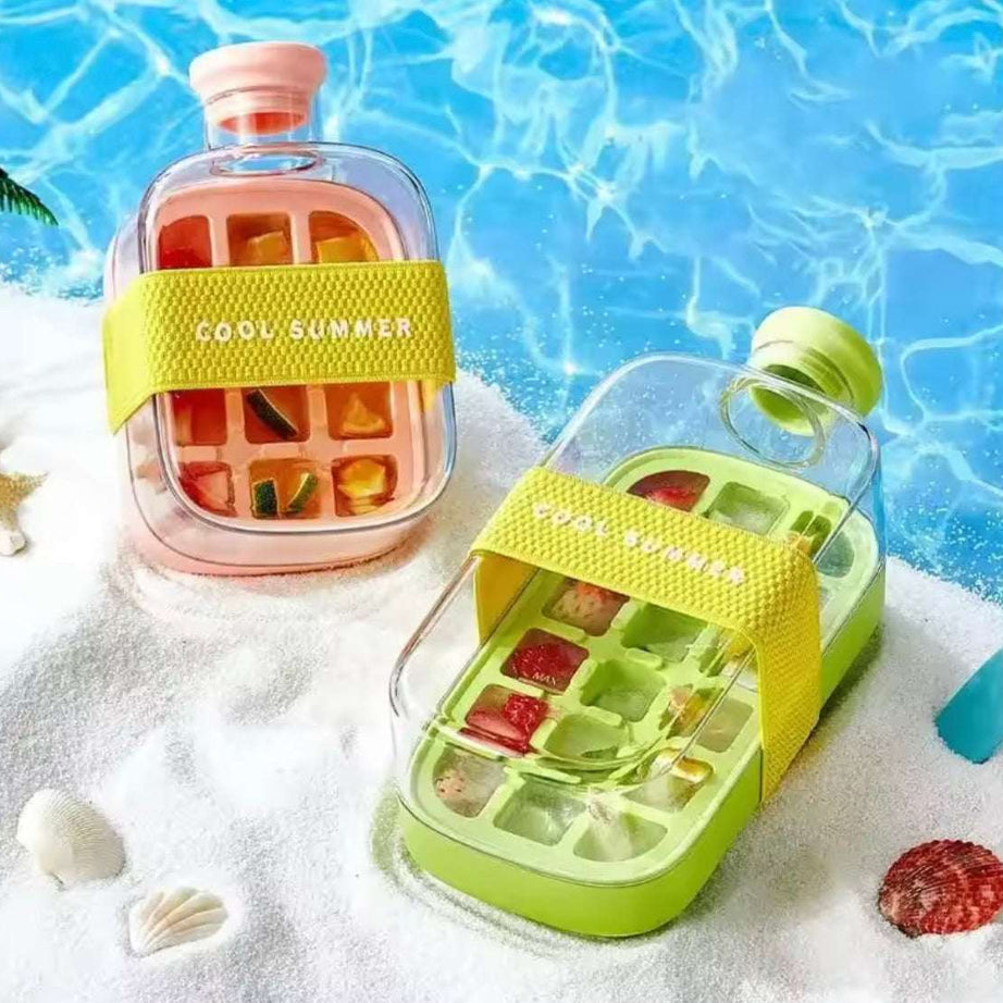 2 In 1 Ice Maker Ice Cube Bottle