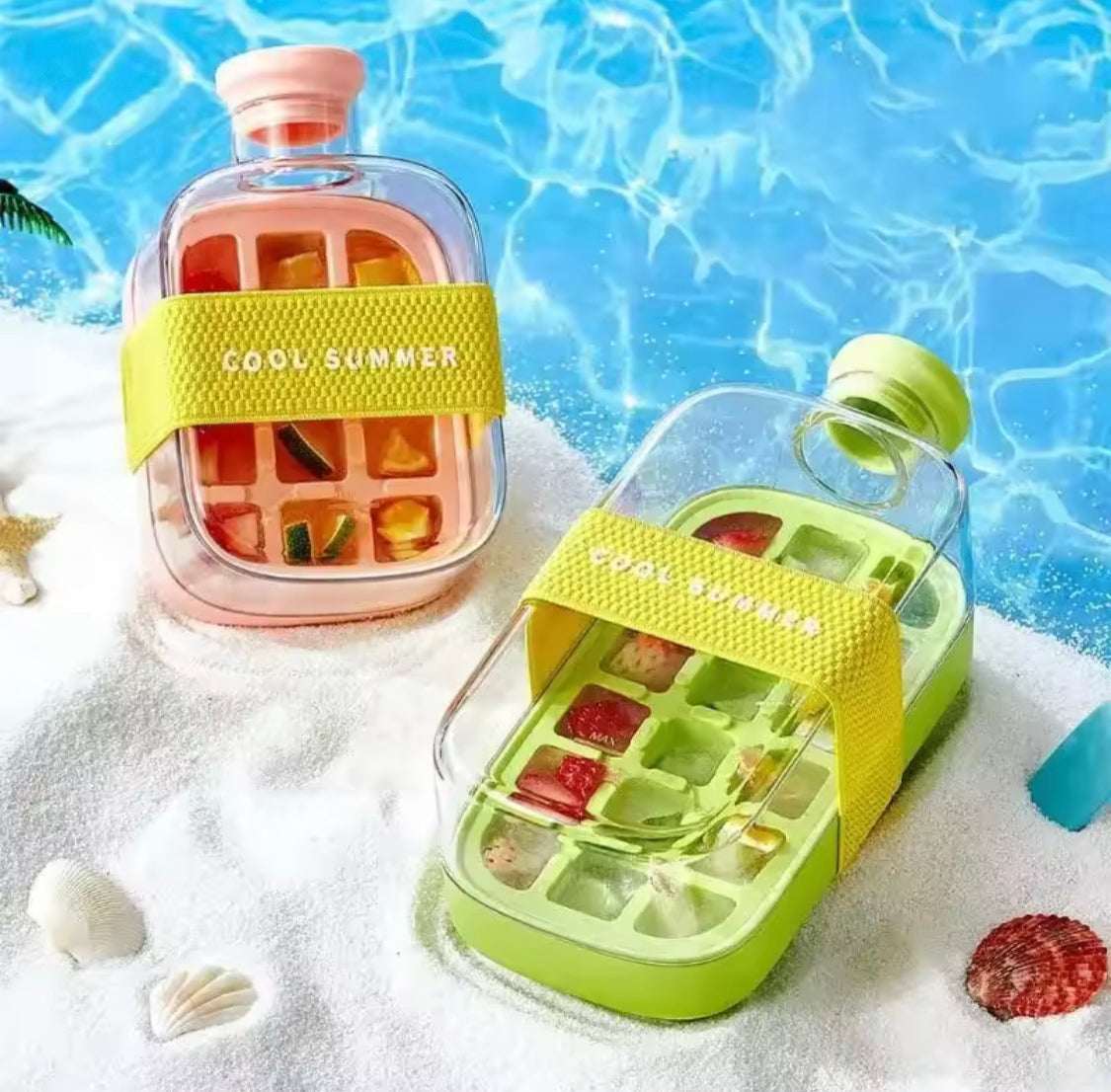 2 In 1 Ice Maker Ice Cube Bottle