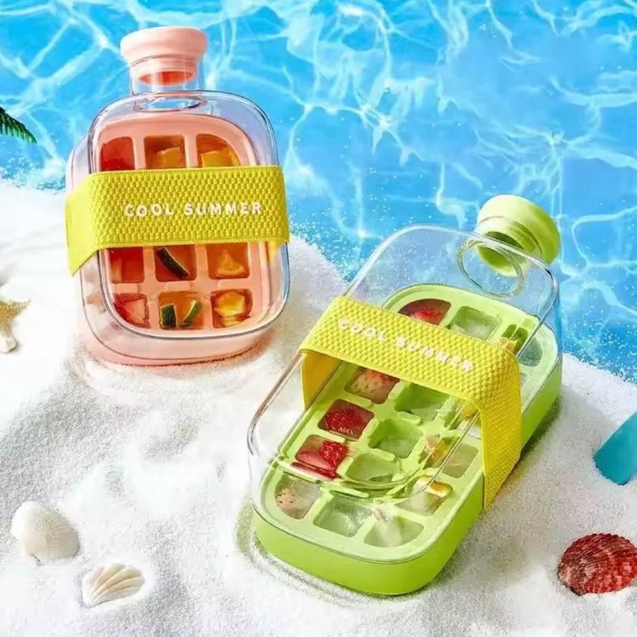 2 In 1 Ice Maker Ice Cube Bottle