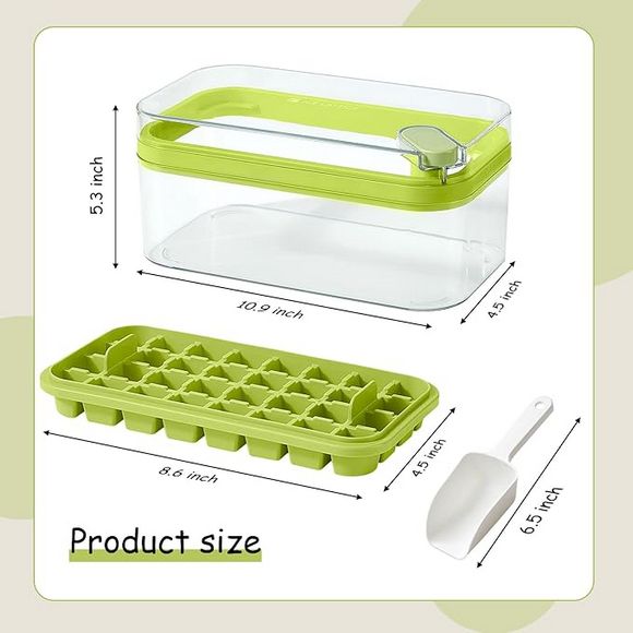 Button Press Ice Cube Tray, 31 Grids