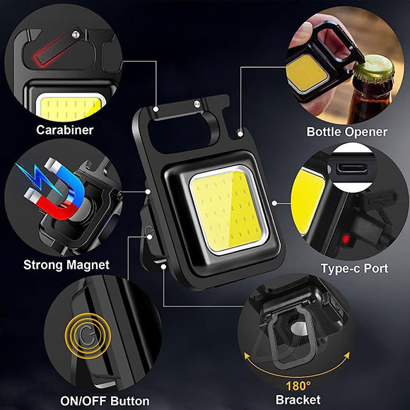 COB Rechargeable Keychain Light