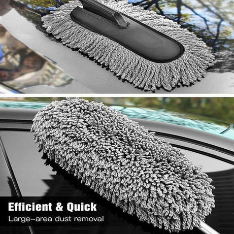 Car Duster Extendable Long Handle Microfiber Duster Exterior Scratch Free Car Cleaning Tool