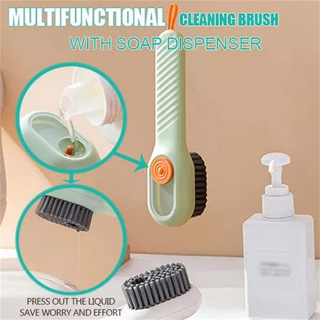 Cleaning Brush With Soap Dispenser