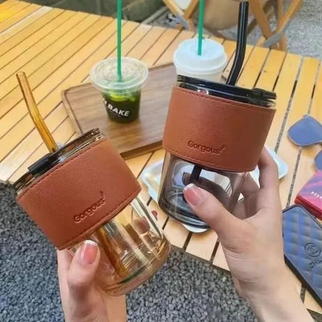 Creative Mug with Straw Lid 400ML