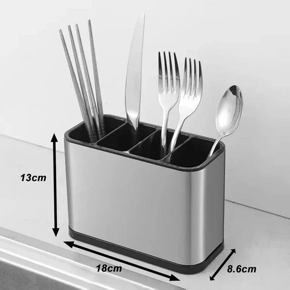 Cutlery Holder With Drainer