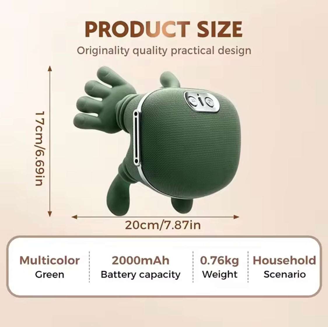 Heated Pillow Neck And Back Massager, Bionic Neck Shoulder Massager
