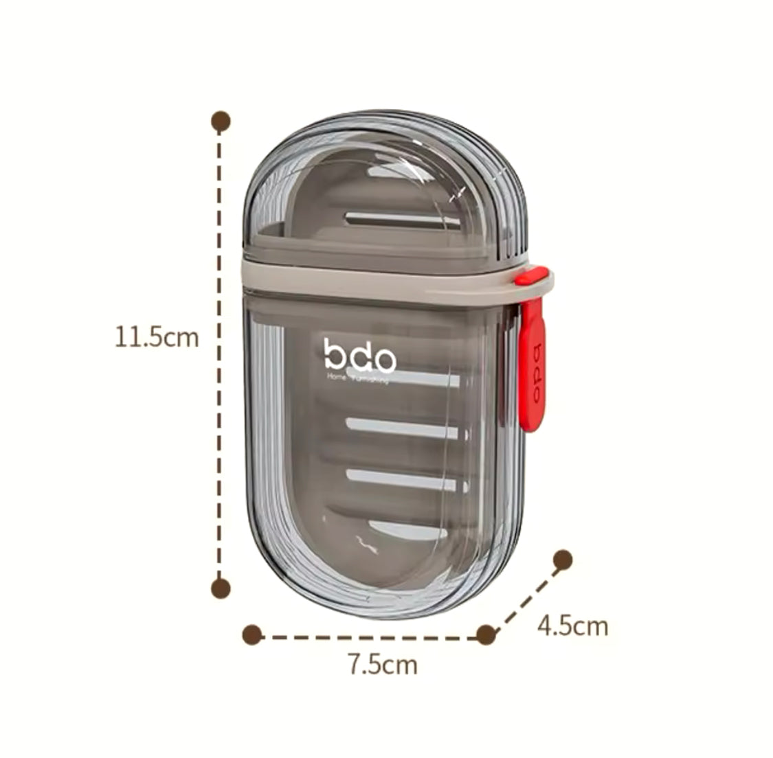 Portable Travel Soap Dish With Drain Water