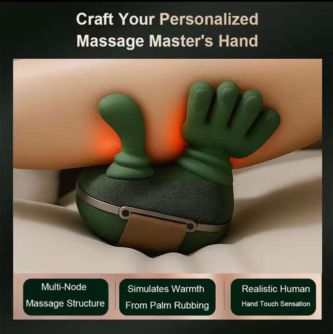 Heated Pillow Neck And Back Massager, Bionic Neck Shoulder Massager
