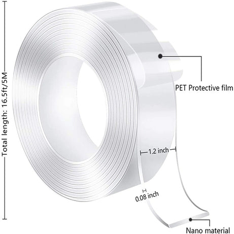 Double Sided Transparent Nano Tape 5M