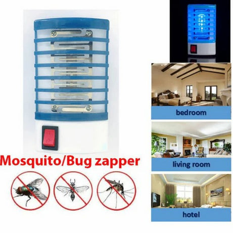 Electric Mosquito Killer Lamp Insect Bug Zapper Night Light LED Repellent Trap