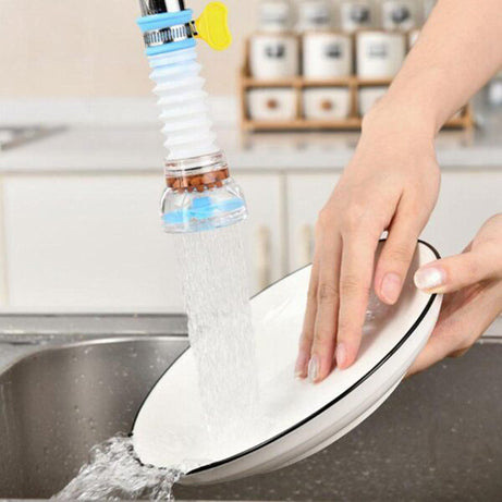 Pack of 2 Fan Faucet With Clip 360 Adjustable Flexible Kitchen Faucet Tap Water Filter