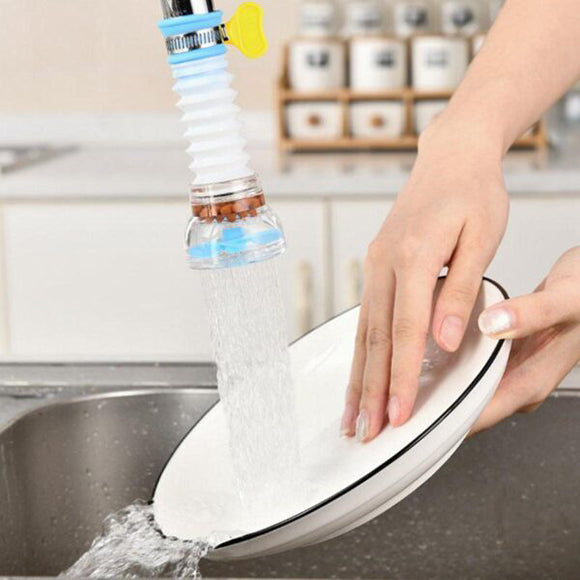 Pack of 2 Fan Faucet With Clip 360 Adjustable Flexible Kitchen Faucet Tap Water Filter