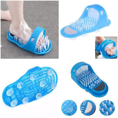 Foot Scrubber Brush Massager Slippers For Bathroom
