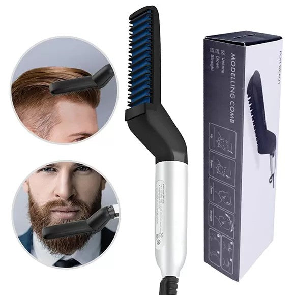 Hair And Beard Straightener Modelling Comb Ceramic-Iron Beard Comb