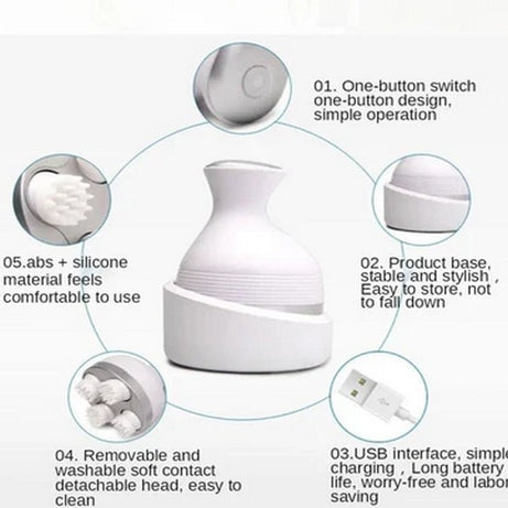 Hand Scalp Massager, Electric Head Massager