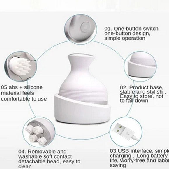 Hand Scalp Massager, Electric Head Massager