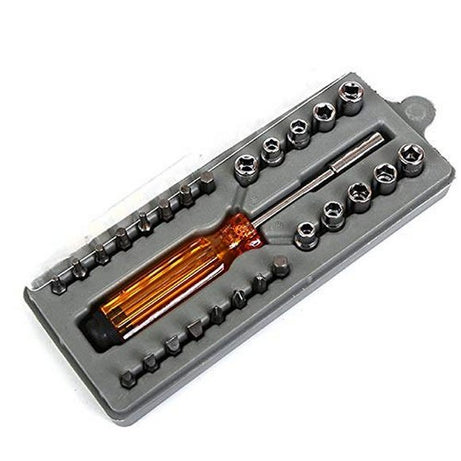 Heavy Duty Multipurpose Steel Alloy 28 Pieces Screwdriver Bit Set