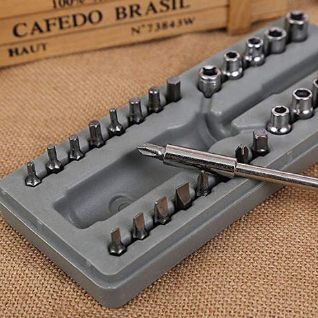 Heavy Duty Multipurpose Steel Alloy 28 Pieces Screwdriver Bit Set